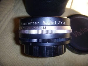 VIVITAR AUTO 2X CUSTOM TELE-CONVERTER MODEL 2X-1 + CASE - Bild 1 von 3