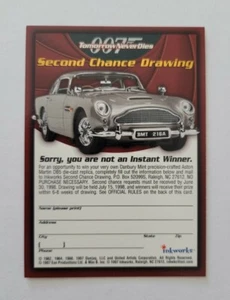 Inkworks James Bond Tomorrow Never Dies Second Chance Drawing Trading Card - Picture 1 of 1