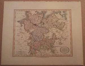 JOHN CARY MAP OF LOWER SAXONY 1813 FROM HIS New Elementary Atlas - Picture 1 of 1
