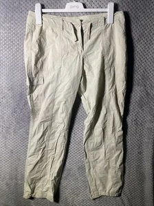 SOUTH WOMENS TROUSERS SIZE UK 14 WHITE DRAWSTRING - Picture 1 of 9