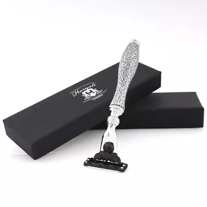 Haryali London 3 Edge Shaving Razor Luxury Men's Beard & Mustache Shaver - Zdjęcie 1 z 7