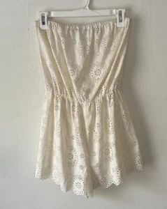 Lovers And Friends Eyelet Romper Beach Swim Coverup XS - Picture 1 of 4