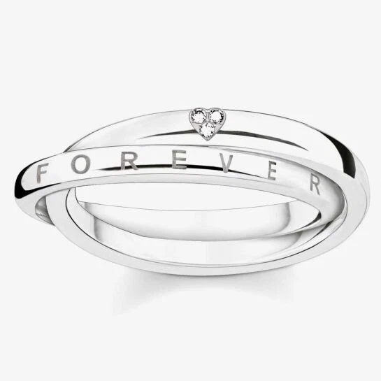 Anello Thomas Sabo argento con diamanti naturali bianchissimi Together forever - Immagine 1 di 1
