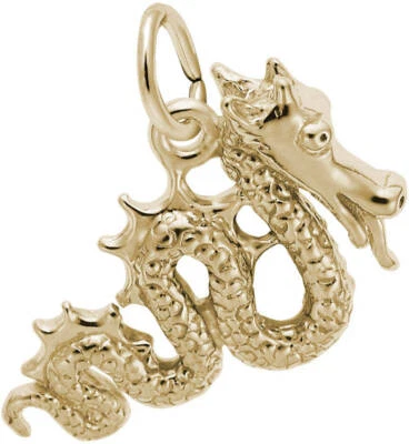 10K or 14K Gold Serpent Dragon Charm by Rembrandt - Image 1 of 2