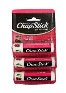 ChapStick Lip Balm Classic CHERRY Carded ( 3 pack ) / - Picture 1 of 1