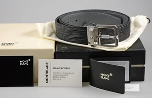 Montblanc Gürtel aus geprägtem Leder in Schwarz 131171 - Bild 1 von 6