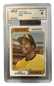 1974 Topps DAVE WINFIELD ROOKIE💥MINT GRADED💥 PADRES YANKEES #456