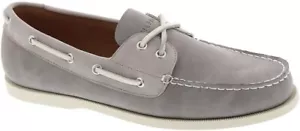 Tommy Hilfiger Men's Size 12M Brazen Lace-Up Boat Shoes Moccasins Light Gray - Picture 1 of 6