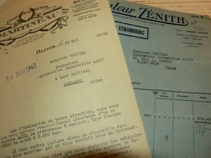 Lot 26 Documents VOUTIER Inspecteur Camion LATIL Tracteur Truck LKW Prospectus - Picture 1 of 3