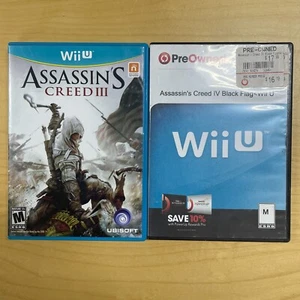 Assassin's Creed 3 & 4 IV Black Flag Nintendo Wii U - Picture 1 of 6