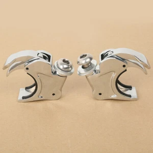 2x 41mm Quick Release Windshield Clamps Fit For Harley FXSTC Softail 1988-2013 - Picture 1 of 14