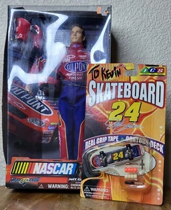2003 Nascar #24 Jeff Gordon Action Figure Doll 12" Road Champs & Mini Skateboard - Picture 1 of 10