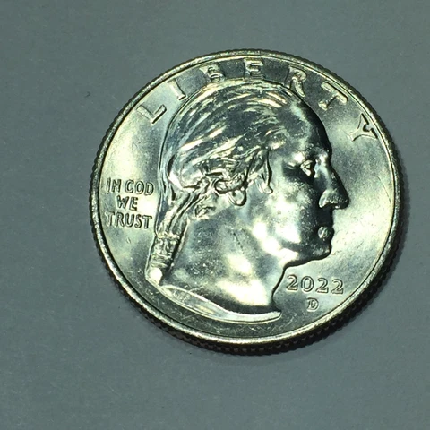 WASHINGTON QUARTER 2022 D ERROR FLOWER DROOLING WRONG NAME  #112 Cover