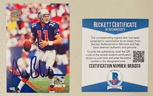 Drew Bledsoe Firmato Autografato 1994 Draft classico 94 Carta #99 Certificato Beckett BAS - Foto 1 di 1
