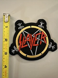 Slayer (Embroidered Iron on Patch) Punk/Rock/ Heavy Metal Band - Picture 1 of 3