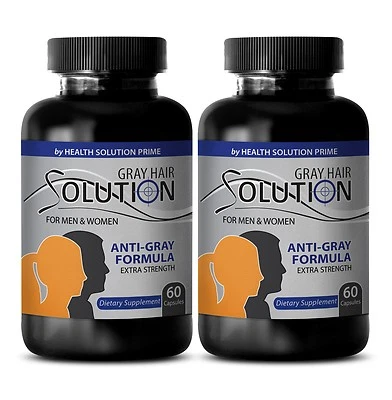 Evita el encanecimiento del cabello - Solución anti canas 1500 mg - Tratamiento para canas 2B Foto 1 de 4