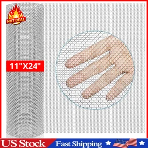 Stainless Steel Woven Wire Mesh Roll, Metal Mesh Sheet, Screen Window Mesh 8Mesh - Picture 1 of 24