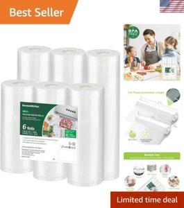 Kommerzielle Vakuumierbeutel 6 Stück - 3 Rollen 8"x20' und 3 Rollen 11"x20' - Bild 1 von 9