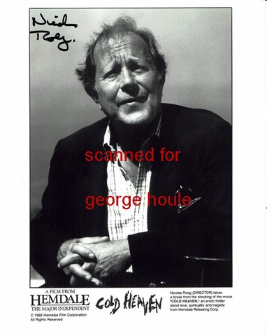 NICOLAS ROEG - PHOTOGRAPH - SIGNED - COLD HEAVEN - DAVID BOWIE Cover