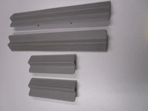 Mercury Grand Marquis Set of four Interior Sill Plates trim OEM Gray - Picture 1 of 3