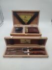 Laguiole Knife Set Of 5 In Box And Brown & Bigelow Carving Knife/ Fork Set