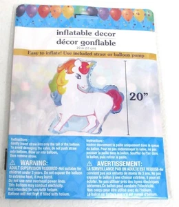 Magisches Einhorn Aufblasbarer Folienballon Dekor 20" Neu - Bild 1 von 5