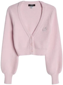 cardigan corto Bershka x Sanrio Hello Kitty Limited Edition morbido Pink size L - Imagen 1 de 12