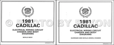 Diagramma Elettrico A Pieghe Del 1981 Cadillac Seville Diesel Set Di Colori OEM - Immagine 1 di 2