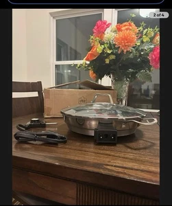 Princess House Stainless Steel Nonstick Electric 13” Griddle #4576 Fast Ship - Picture 1 of 8