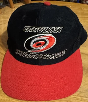 Carolina Hurricanes NHL Vintage Snapback Sombrero Negro OSFA Foto 1 de 4