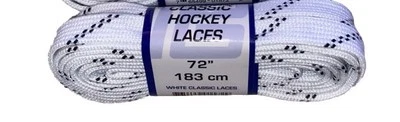 Pro Guard Ice Hockey Skate Laces 72” White And Black Roller skate Rollerblade