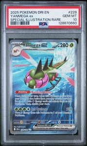 2025 POKEMON DRI EN-DESTINED RIVALS #228 YANMEGA EX PSA 10 - 128670660 - Picture 1 of 2