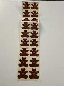 Foglio Adesivo Vintage Illuminazioni Super Sei Orso Cuori H12 - Foto 1 di 2
