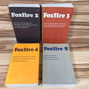 The Foxfire Book 2 3 4 5 by Eliot Wigginton 1973-79 Anchor Press VG NICE One 1st - Picture 1 of 18