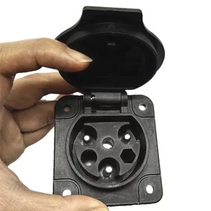 Advanced EV Black Charger Receptacle for All ICON Golf Carts advanced EV Edison - Bild 1 von 6