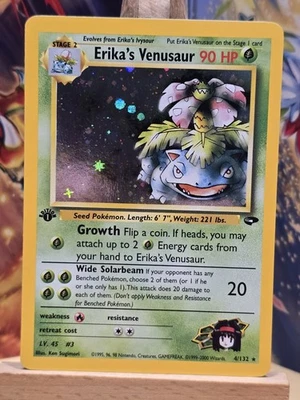 Erika’s Venusaur 1st Edition Pokemon Gym Challenge Holo ⚡NICE CARD!⚡ - Image 1 of 4