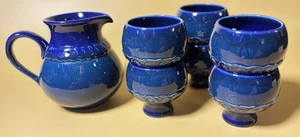 Vintage Bjørn Wiinblad for Rosenthal Brotzeit Series Pitcher & 5 Mug - Picture 1 of 7