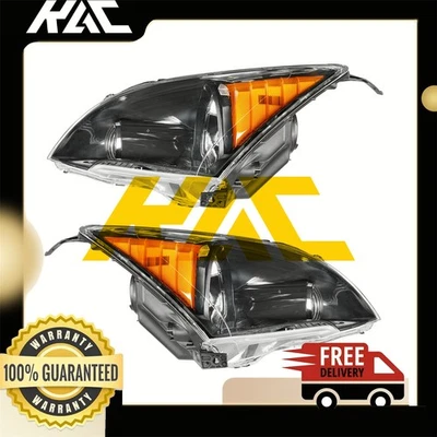 Par de conjuntos de faros para Honda CR-V 2007 2008 2009 2010 2011 derecha e izquierda Foto 1 de 4