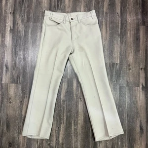 Vtg Levi’s 517 Sta Prest Pants Dacron Men’s 31x28 Saddleman Bootcut Western - Picture 1 of 10
