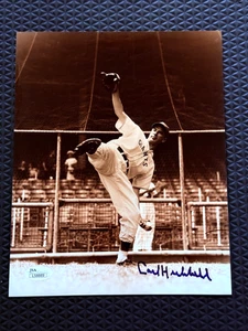 Carl Hubbell Signed Autograph 8x10 Photo N.Y. Giants JSA - Picture 1 of 4