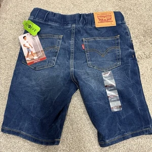 New Levis Levi Strauss Pull On Skinny Jean Shorts Boys Medium - Picture 1 of 3