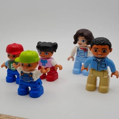 LEGO DUPLO People Figures Family Lot of 5 Mixed Characters Toy Kids Preschool - image 1 of 4