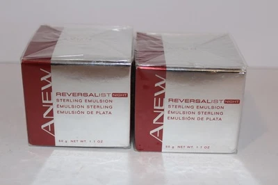 Emulsión Avon Anew Reversalist Night Sterling 1,7 oz 50 g Lote de 2 antienvejecimiento Foto 1 de 4