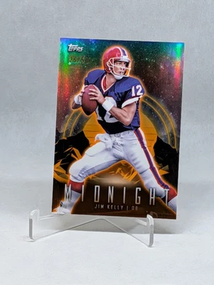 2024 Topps Midnight Football Jim Kelly Orange #/50 - Image 1 of 2