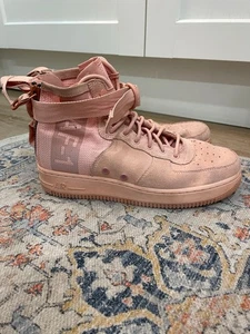 Nike SF Air Force 1 Mid Coral Stardust Pink 8 Military 2018 Urban Utility - Foto 1 di 12