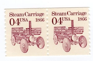 Scott #2451 Steam Carriage Coil Pair of Stamps - MNH - Picture 1 of 1