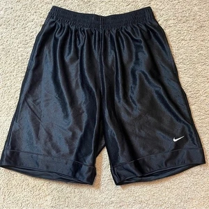 Pantalones Cortos de Baloncesto Nike Vintage Y2k Negros Para Hombre Medianos Brillantes Deslumbrantes Atléticos - Imagen 1 de 9