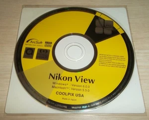 Nikon View CD-Rom Windows 6.0.0/Mac 5.5.0-CoolPix USA fotocamera 1998-2003 - Foto 1 di 2