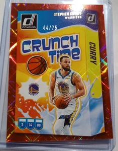 Stephen Curry 2025 Panini Crunch Time Red Diamond Card Serial #d 44 di 75 Cina - Foto 1 di 2