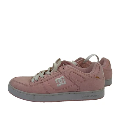 DC Shoes Womens Size 10 W Pink White Manteca Skateboarding Canvas - Image 1 of 4